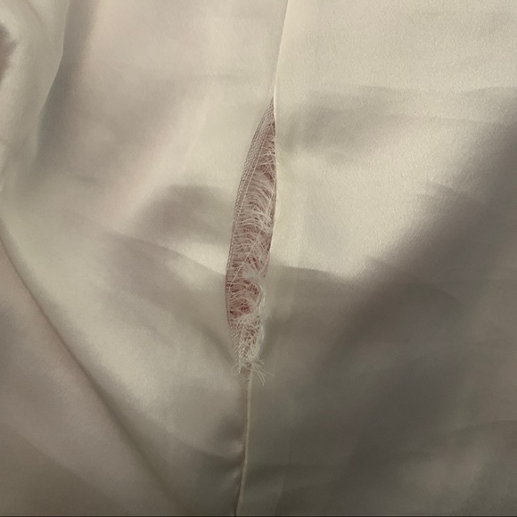 Vintage Ann Taylor Pink & Cream Herringbone TopCoat Trench Coat - Picture 11 of 16